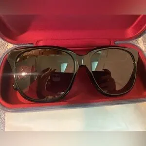 Gucci square Dark Sunglasses with case and cards and mini bag Gucci GG Square Acetate Sunglasses | Neiman Marcus main image 3